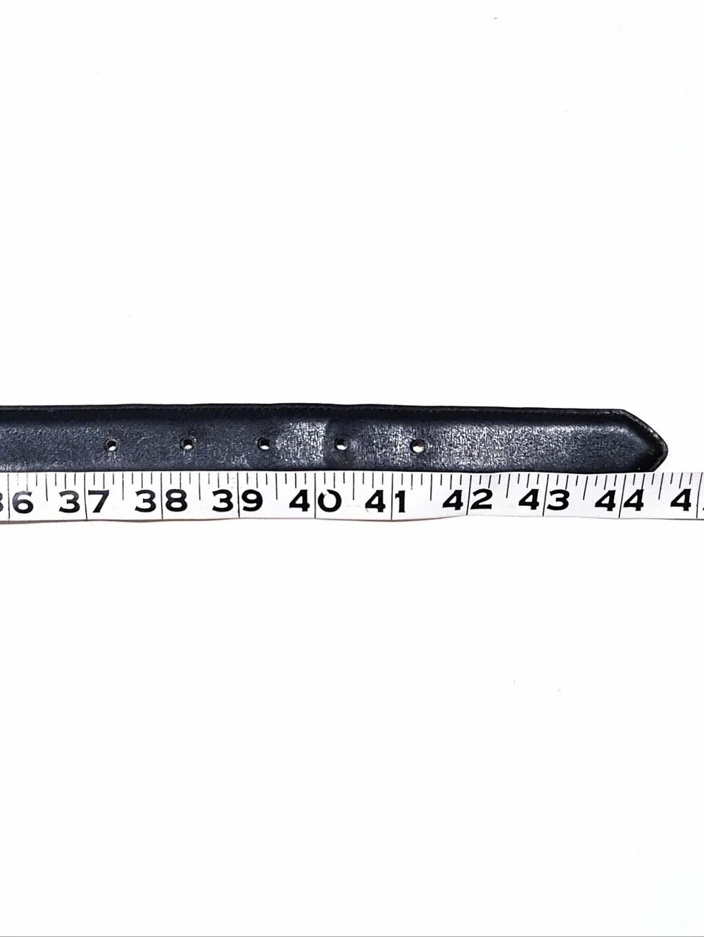 Vintage Coach 3858 Men's Black French Calfskin Leather Belt USA Brass Size 40